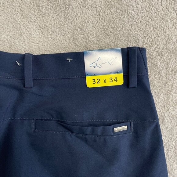 NEW Greg Norman Performance Men's 32x34 Flex Waistband Tech Pants Blue - Picture 6 of 10